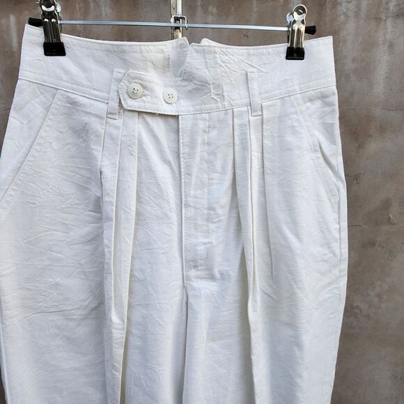Cherokee vintage cream baggy trousers tapered leg - Picture 2 of 6